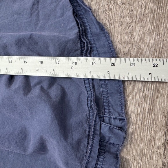 We The Free Flannel Shirt Women Extra Small Blue Button Up Long Sleeve Boho - Picture 8 of 9